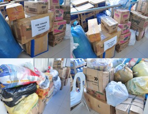In-kind donations sent to DSWD Caraga and were transported to Leyte 