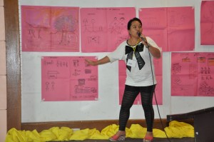 Anecita B. Daluran SLP Secretary from Cagdianao, Province of Dinagat Islands, shares her community's experiences before and after SLP was introduced in their locality.
