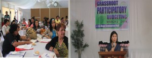 (Left photo) Municipal Social Welfare Development Officers (MSWDOs) listen as (Right Photo) Assistant Regional Director for Administration, Nerisa T. Murih delivers her welcome message.