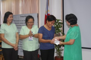 DSWD Caraga tributes retiree lady guard Yolanda for her 18 years of service