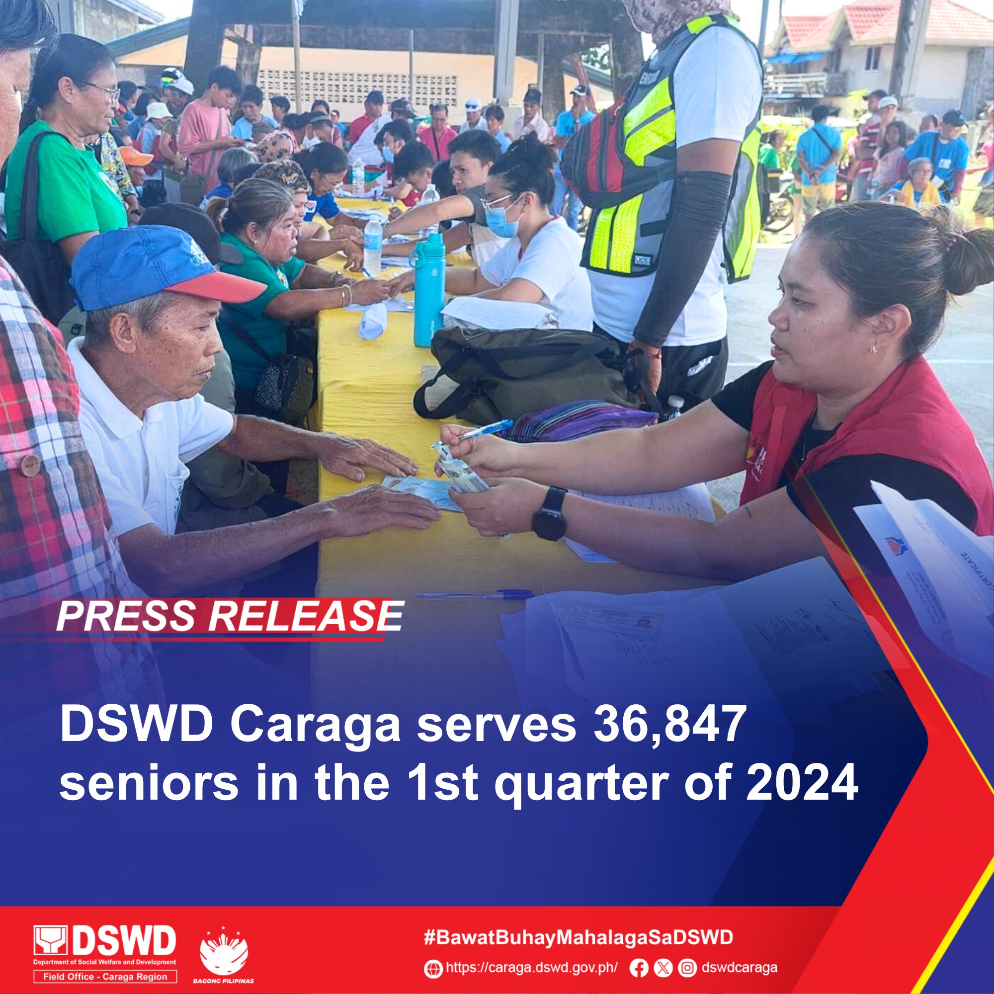 DSWD Field Office Caraga Serves 36,847 seniors in the 1st Quarter of ...